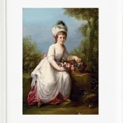 Angelica Kauffman – Porträt eines jungen Mädchens 1780 | Giclée Kunstdruck gerahmt