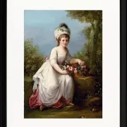 Angelica Kauffman – Porträt eines jungen Mädchens 1780 | Giclée Kunstdruck gerahmt