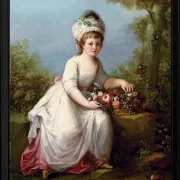 Angelica Kauffman – Porträt eines jungen Mädchens 1780 | Giclée Kunstdruck gerahmt