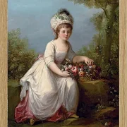 Angelica Kauffman – Porträt eines jungen Mädchens 1780 | Giclée Kunstdruck gerahmt