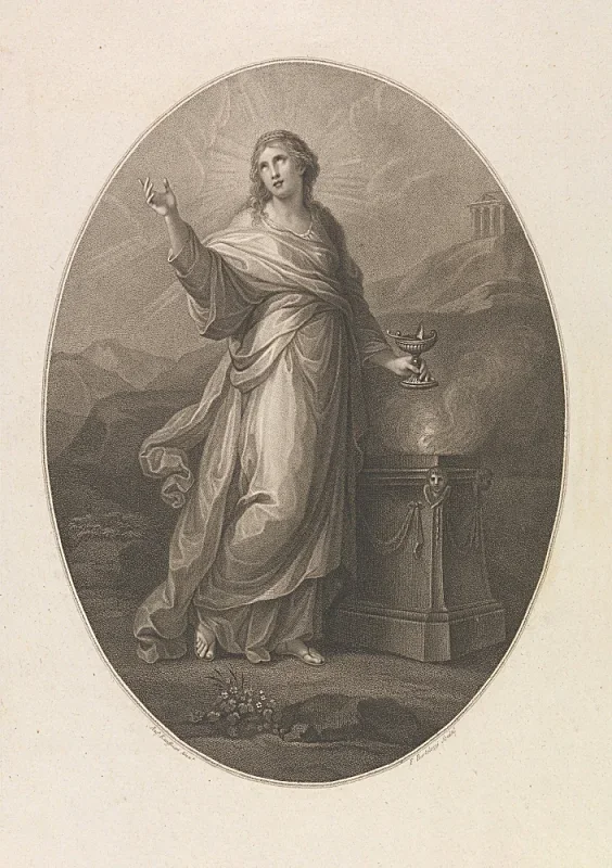 Angelica Kauffman | Religion - 1793 | Indrammet kunsttryk | Klassicisme | formida