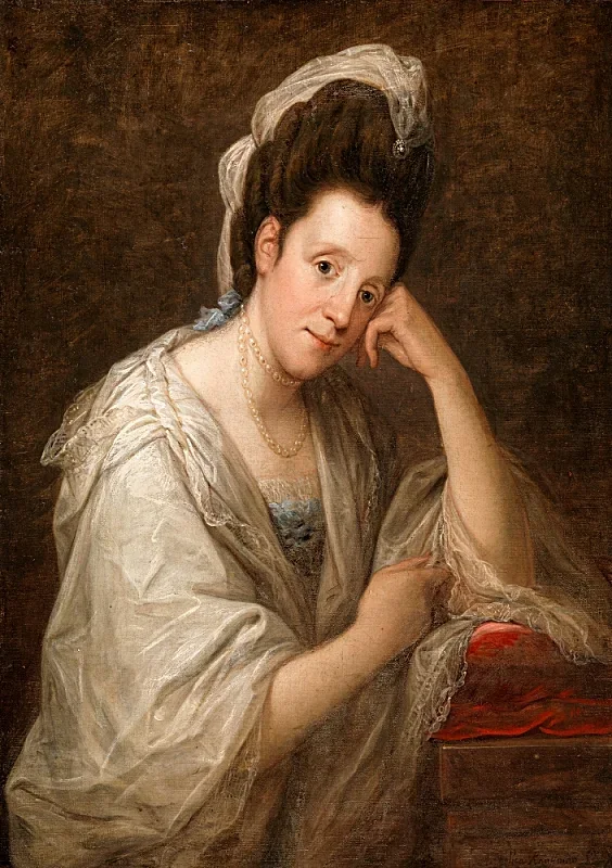 Angelica Kauffman | Porträt von Frau Helen, Dorothea Daniel - 1806 | Gerahmter Kunstdruck | Klassizismus | formida