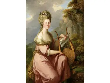 Angelica Kauffman | Porträt von Sarah Harrop - 1780 | Gerahmter Kunstdruck | Klassizismus | formida