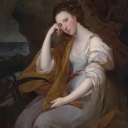 Angelica Kauffman | Porträt von Lady Louisa Leveson Gower - 1767 | Gerahmter Kunstdruck | Klassizismus | formida