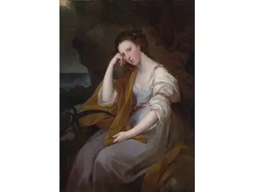 Angelica Kauffman | Porträt von Lady Louisa Leveson Gower - 1767 | Gerahmter Kunstdruck | Klassizismus | formida