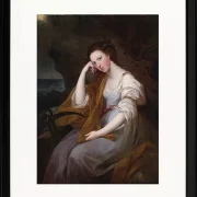 Angelica Kauffman – Porträt von Lady Louisa Leveson Gower 1767 | Giclée Kunstdruck gerahmt