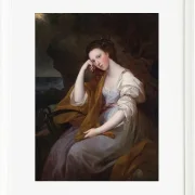 Angelica Kauffman – Porträt von Lady Louisa Leveson Gower 1767 | Giclée Kunstdruck gerahmt