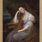 Angelica Kauffman – Porträt von Lady Louisa Leveson Gower 1767 | Giclée Kunstdruck gerahmt
