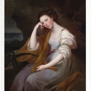 Angelica Kauffman – Porträt von Lady Louisa Leveson Gower 1767 | Giclée Kunstdruck gerahmt