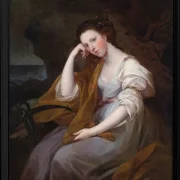 Angelica Kauffman – Porträt von Lady Louisa Leveson Gower 1767 | Giclée Kunstdruck gerahmt