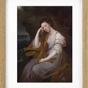 Angelica Kauffman – Porträt von Lady Louisa Leveson Gower 1767 | Giclée Kunstdruck gerahmt
