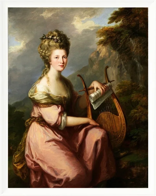 Angelica Kauffman – Porträt von Sarah Harrop 1780 | Giclée Kunstdruck gerahmt