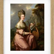 Angelica Kauffman – Porträt von Sarah Harrop 1780 | Giclée Kunstdruck gerahmt