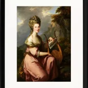 Angelica Kauffman – Porträt von Sarah Harrop 1780 | Giclée Kunstdruck gerahmt