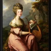 Angelica Kauffman – Porträt von Sarah Harrop 1780 | Giclée Kunstdruck gerahmt