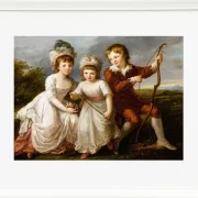 Angelica Kauffman – Porträt von drei Kindern 1768 | Giclée Kunstdruck gerahmt