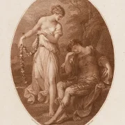 Angelica Kauffman | Rinaldo og Armida - 1785 | Indrammet kunsttryk | Klassicisme | formida