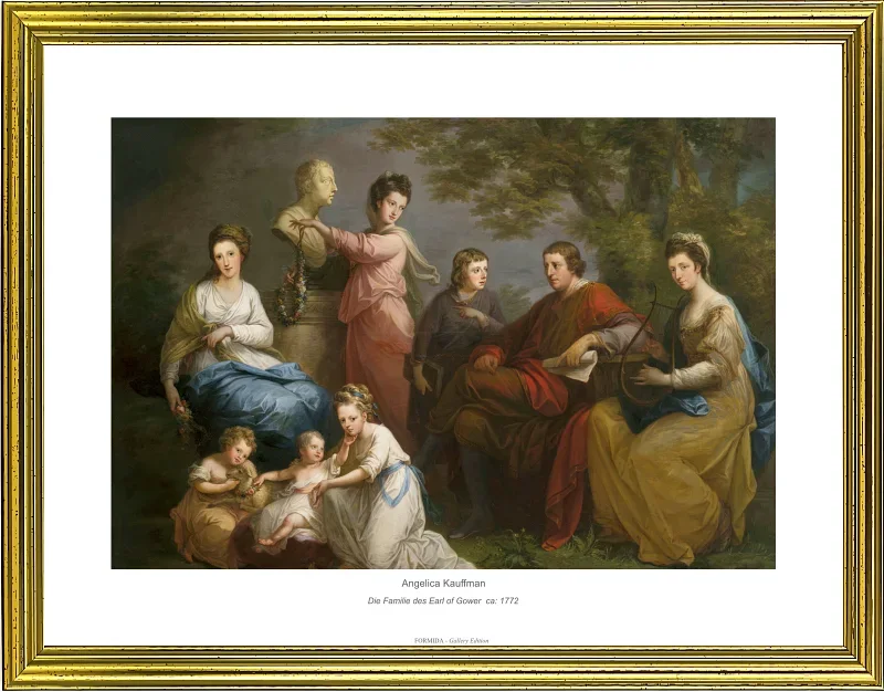 Angelica Kauffman | Die Familie des Earl of Gower – 1772 | Gallery Edition | Gerahmter Kunstdruck | Klassizismus