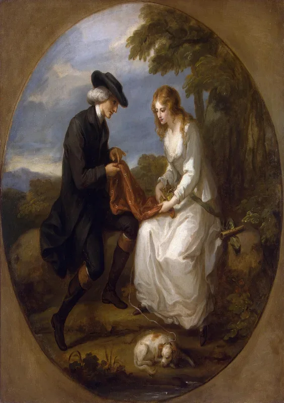 Angelica Kauffman | Vanvittige Maria - 1777 | Indrammet kunsttryk | Klassicisme | formida