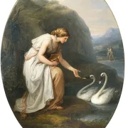 Angelica Kauffman | Immortalia, udødelighedens nymfe - 1783 | Indrammet kunsttryk | Klassicisme | formida