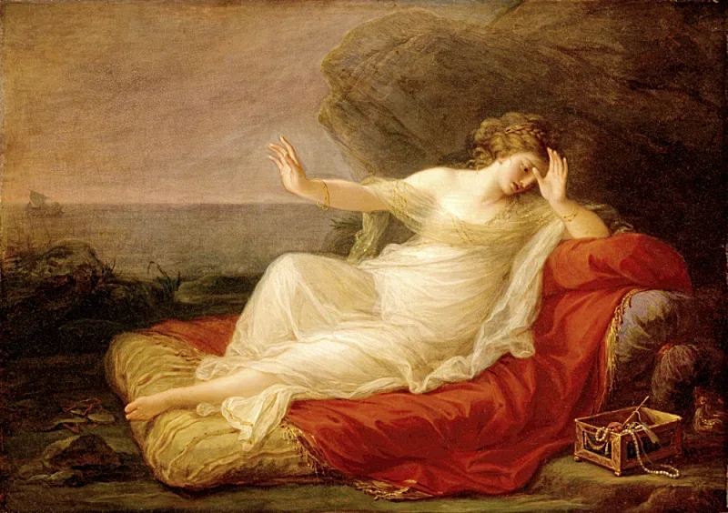 Angelica Kauffman | Ariadne forladt af Theseus - 1774 | Indrammet kunsttryk | Klassicisme | formida