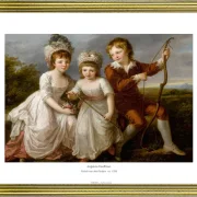 Angelica Kauffman | Portræt af tre børn - 1768 | Gallery Edition | Indrammet kunsttryk | Klassicisme