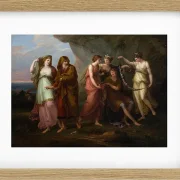 Angelica Kauffman – Telemachos und die Nymphen von Calypso 1782 | Giclée Kunstdruck gerahmt