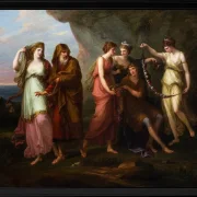 Angelica Kauffman – Telemachos und die Nymphen von Calypso 1782 | Giclée Kunstdruck gerahmt
