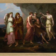 Angelica Kauffman – Telemachos und die Nymphen von Calypso 1782 | Giclée Kunstdruck gerahmt