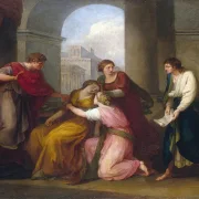 Angelica Kauffman | Vergil liest Augustus und Octavia aus der Aeneis vor – 1788 | Gerahmter Kunstdruck | Klassizismus | formida