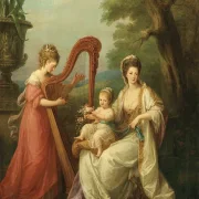 Angelica Kauffman | Gruppeportræt af Lady Elizabeth Smith-Stanley - 1778 | Indrammet kunsttryk | Klassicisme | formida