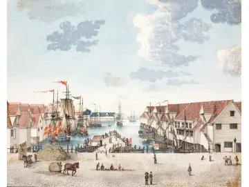 Anleger in Bergen - 1812