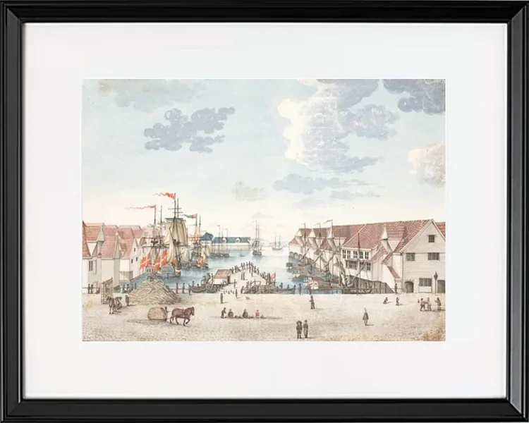 Anleger in Bergen - 1812