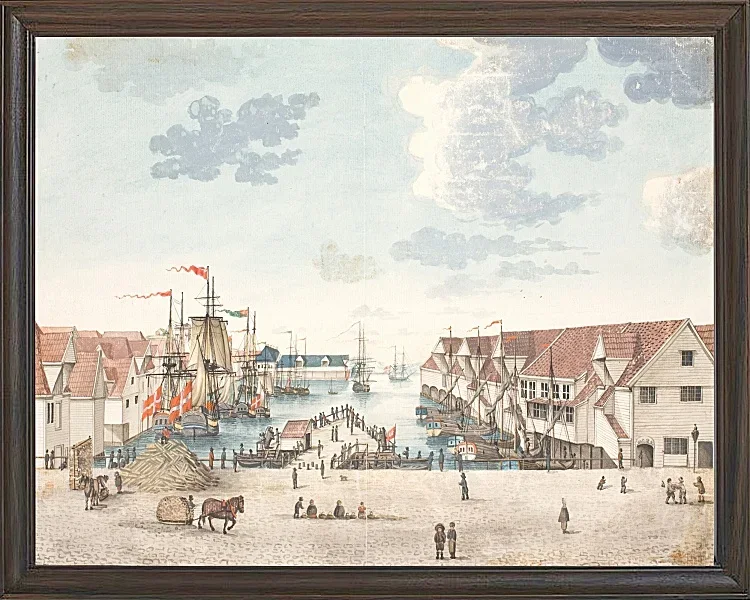 Anleger in Bergen - 1812