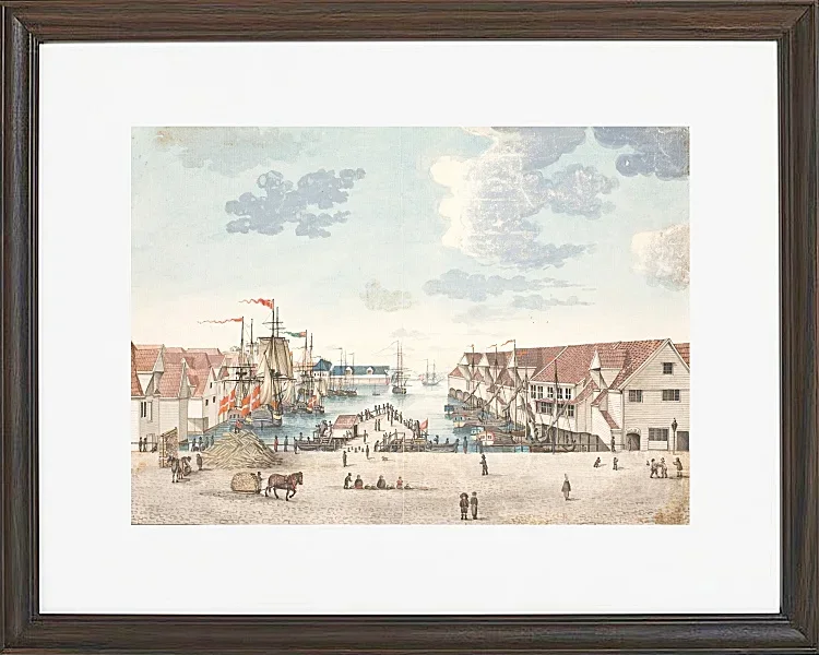Anleger in Bergen - 1812