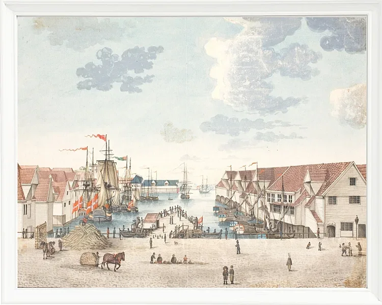 Anleger in Bergen - 1812