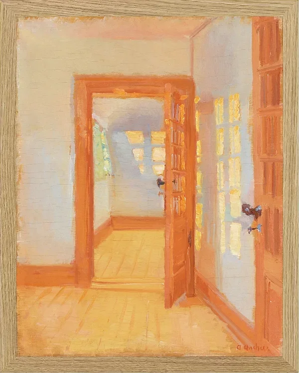 Anna Ancher - Brøndums Nebengebäude 1920 | Giclée Kunstdruck gerahmt