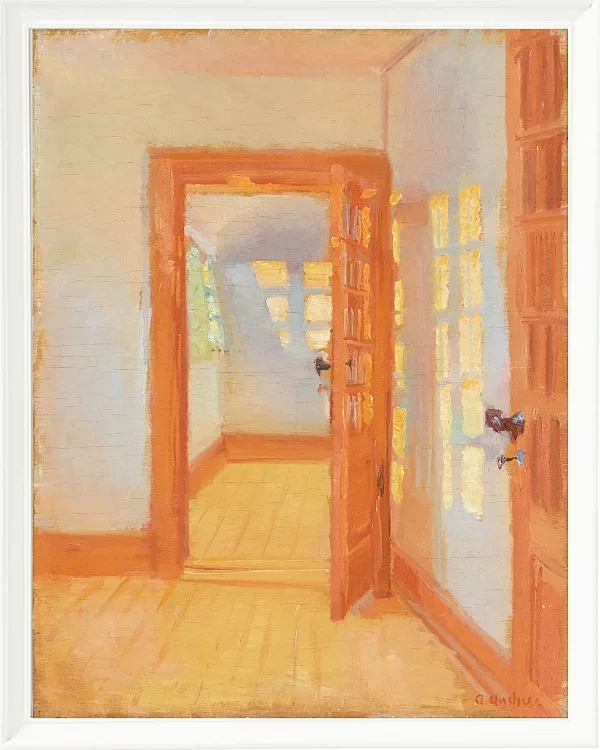 Anna Ancher - Brøndums Nebengebäude 1920 | Giclée Kunstdruck gerahmt