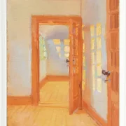 Anna Ancher - Brøndums Nebengebäude 1920 | Giclée Kunstdruck gerahmt