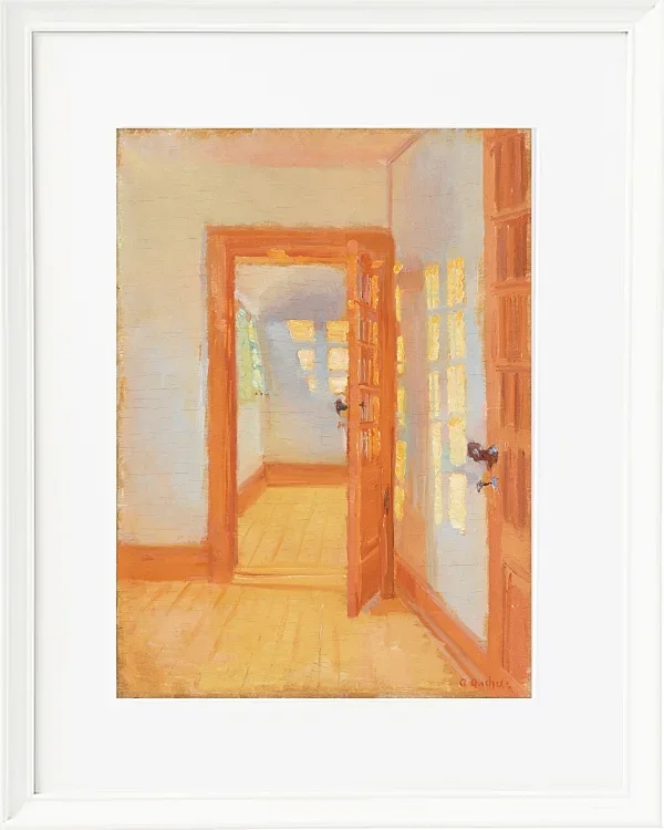 Anna Ancher - Brøndums Nebengebäude 1920 | Giclée Kunstdruck gerahmt