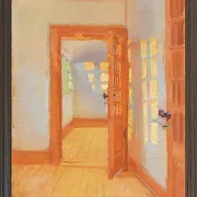 Anna Ancher - Brøndums Nebengebäude 1920 | Giclée Kunstdruck gerahmt