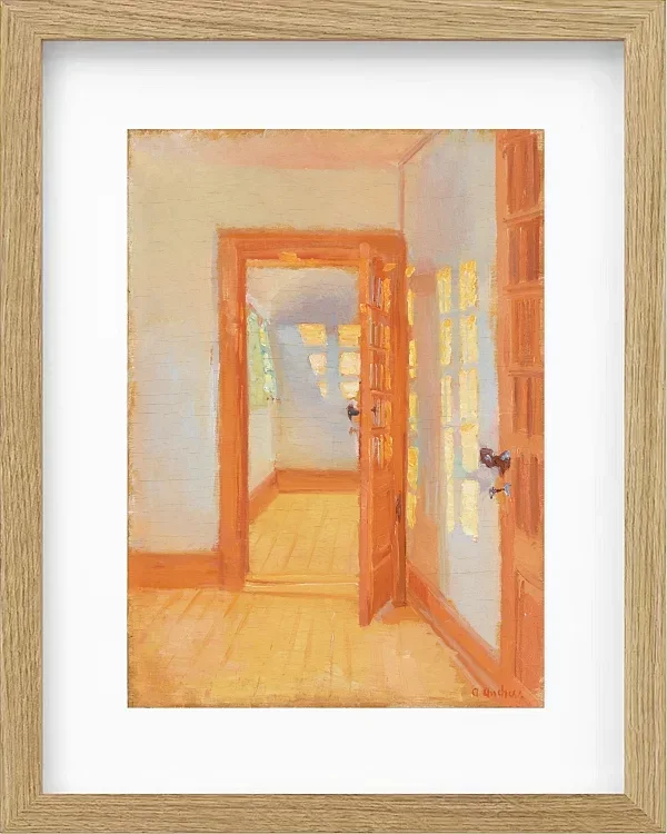 Anna Ancher - Brøndums Nebengebäude 1920 | Giclée Kunstdruck gerahmt