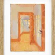 Anna Ancher - Brøndums Nebengebäude 1920 | Giclée Kunstdruck gerahmt