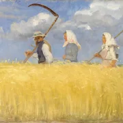 Anna Ancher - Ernter 1905 | Giclée Kunstdruck gerahmt
