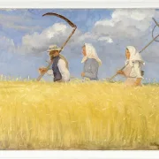 Anna Ancher - Ernter 1905 | Giclée Kunstdruck gerahmt