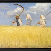 Anna Ancher - Ernter 1905 | Giclée Kunstdruck gerahmt