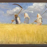 Anna Ancher - Ernter 1905 | Giclée Kunstdruck gerahmt