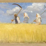 Anna Ancher - Ernter 1905 | Giclée Kunstdruck gerahmt