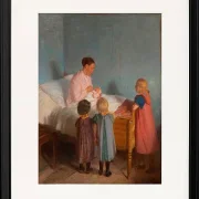 Anna Ancher - Kleiner Bruder 1905 | Giclée Kunstdruck gerahmt