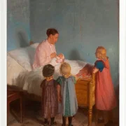 Anna Ancher - Kleiner Bruder 1905 | Giclée Kunstdruck gerahmt